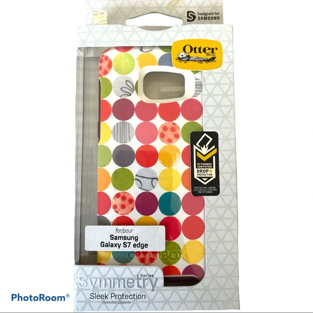 NEW! OTTERBOX Symmetry Series Case Galaxy S7 Edge Gumballs Single-Piece